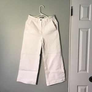 Everlane The Wide Leg Crop Pant Bone 4 Short